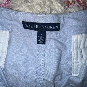 Ralph Lauren polo shorts. Light blue